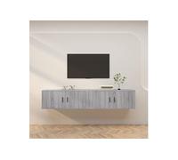 vidaXL Meubles TV muraux 2 pcs sonoma gris 100x34,5x40 cm
