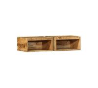 Meubles TV muraux 2 pcs bois de manguier massif brut Bois G