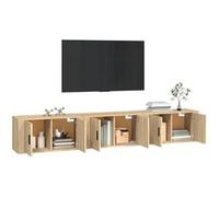 Meubles TV muraux 3 pcs chêne sonoma 80x34,5x40 cm chêne G