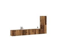 Vidaxl Meubles Tv Muraux 3 Pcs Vieux Bois Bois D'ingénierie Marron