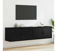 Meubles TV Muraux Armoires Télévision de Rangement 2 pcs Chêne Fumé vidaXL
