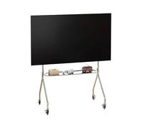 Meubles TV Nordiques Meuble TV Design De Luxe En Acier Inoxydable Avec Panneau Perforé De Rangement For Demeures Du Moyen-Orient Meubles De Salon.(Advanced wheel)