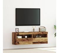 Meubles Tv Vidaxl Avec Éclairage Led 2 Pcs Bois Ancien 60x30x40 Cm
