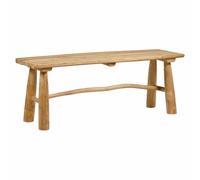 Meubletmoi Banc/Bout de Lit en Bois de Teck Massif L. 120 cm - Style Naturel et Exotique - Mariano