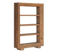 Meubletmoi Étagère/Bibliothèque H. 183 cm en Bois de Pin Recyclé Massif 4 Niches - Style Naturel et Montagnard - Chalet