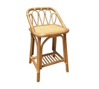 Meubletmoi Table d'appoint/Table de Chevet/Petite étagère H. 55 cm en rotin Naturel tressé - Style Artisanal bohème décontracté - Hazel