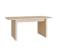 Meubletmoi Table de Repas Extensible 180/230 cm en décor Bois de chêne Clair et Naturel avec Coins arrondis - Ambiance Moderne et Lumineuse - Freya
