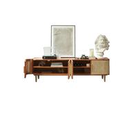 MeubleTV pour Chambre À Coucher 180cm Meuble Frêne-Rotin, Centre Multimédia Moderne pour Hôtel & Résidence Meubles De Salon