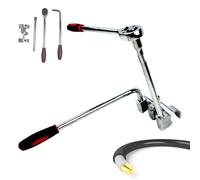 MEUBLLY Cintreuse de câbles, kit d'outils de cintrage de câbles manuel 10KV avec valise, cintreuse de tubes portative, clé à cliquet portable, cintreuses de fils de terre, câbles de 35 à 240 mm²