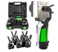 MEUBLLY Kit d'outils d'évasement, Outil d'évasement électrique 1/4"- 3/4" pour tuyaux en cuivre, Batterie Rechargeable 2000 mAh, Outils d'évasement de Tube excentriques à 45° avec lumière LED