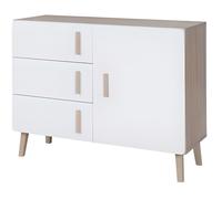 MEUBLORAMA - Buffet, enfilade, bahut OSLO petit modèle. Meuble design type SCANDINAVE. Effet ultra tendance pour votre salon