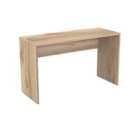 Meublorama Bureau Coloris chêne MELTO 130 cm - Style Moderne, Compact et idéal pour Chambre ou télétravail