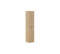 Meublorama Colonne de Salle de Bain Natura - 2 Portes - Chêne Clair - L35 × P33 × H170 cm - À Suspendre