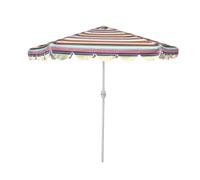 Meublorama Parasol inclinable Multicolore - Ø2,50m - H2,31m - Aluminium - Toile Polyester 160g/m² - Manivelle