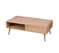 Meublorama Table Basse Alta chêne Clair - Design scandinave et Rangement Pratique