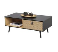 Meublorama Table Basse avec tiroir de Style Design et Moderne - Collection Bristol 100x50x40 cm