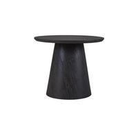 Meublorama Table Basse BOKOR - Coloris Brun foncé - Table Basse Ronde 60x60 cm - MDF - Design Moderne et Compact