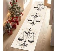 Meugesoi Balance Constellation Tapis de Couloir Long Doux Antidérapant 60x180cm Astrologie Mystère Carpet Cuisine Lavable en Machine Tapis d'entrée Intérieur pour Couloir, Passage, Chambre