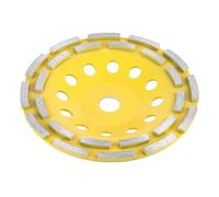 Meule à Béton 115/125/180 Mm, Meule Diamantée à Double Rangée pour Polir et Meuler la du Béton, la Brique, la Pierre, le Marbre, le Ciment, le Granit (180mm)