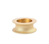 Meule à bord arrondi, Meule diamantée brasée à sec sous vide, 75 mm, arbre 20 mm, profils multiples(Round wheel 25mm)