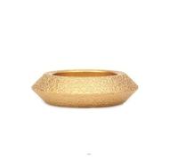 Meule à bord arrondi, Meule diamantée brasée sous vide de 75 mm, demi-rondelle, arbre de 20 mm, grain 60, plusieurs tailles(V type 20mm)