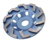 Meule à diamant en forme de coupelle 10 L, dents bleues, 125 mm, meule à diamant en forme de coupelle pour le béton, la pierre et le ciment, disque pour meuleuse d’angle de 125 mm