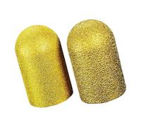 Meule à doigt diamant 2 pièces-têtes de meulage rondes brasées sous vide de 30mm for les projets en pierre-outil abrasif grain 45 + 100