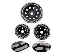 Meule à pierre à double rangée pour meuleuse d'angle - Design équilibré en métal pour une durée de vie prolongée (125 mm)