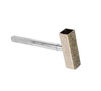 Meule à Rectifier Outil de Dressage de Diamant Meule Diamantée Outil de Commode en Pierre avec Surface Revêtue de Diamant Plat pour Ébavurage de Meules 4-3 / 16 "