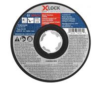 Meule abrasive Bosch TCWX1S450 4-1/2 po x 0,045 po X-LOCK pour m tal/acier inoxydable, grain 60, compatible avec mandrin 7/8 po, type 1A (ISO 41)