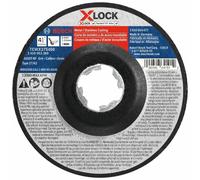 Meule abrasive Bosch TCWX27S450 4-1/2 po x 0,045 po X-LOCK pour m tal/acier inoxydable, grain 60, compatible avec mandrin 7/8 po type 27A (ISO 42