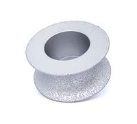 Meule abrasive, Meule diamantée à bord arrondi brasée sous vide, 25 mm, for le profilage des bords de pierre et granit(35mm)