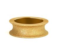 Meule abrasive, Meule diamantée brasée sous vide, demi-rond, alésage 75 mm x 20, grain 60-80, plusieurs tailles disponibles(20mm)