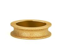 Meule abrasive, Meule diamantée brasée sous vide, demi-rond, alésage 75 mm x 20, grain 60-80, plusieurs tailles disponibles(15mm)