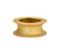 Meule abrasive, Meule diamantée brasée sous vide, demi-rond, alésage 75 mm x 20, grain 60-80, plusieurs tailles disponibles(25mm)