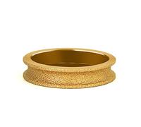 Meule abrasive, Meule diamantée brasée sous vide, demi-rond, alésage 75 mm x 20, grain 60-80, plusieurs tailles disponibles(10mm)