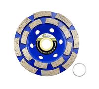 Meule Assiette Diamantée 100mm Double Rangée Diamant à Meuler Béton pour Polir et Nettoyer Granit Marbre Maçonnerie Pierre Artificielle Béton Meuleuse D'angle SANLEETEK