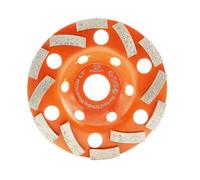 Meule assiette diamantée 115mm - BRSCHNITT Disque Diamant béton universel 115 mm x 22,2 mm meule double rangée