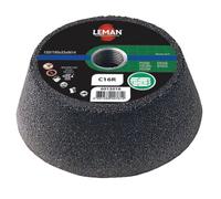 Leman - Lot de 5 meules boisseaux bakélite M14 pour pierre et beton à sec - D. 130/100 x Ep. 55 mm Gr. 80-6013080 - L