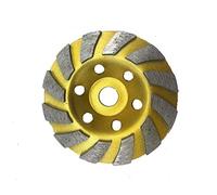Meule Boisseau Diamantée Disque de meulage la gobelage broyage 125 mm diamant pour accessoires moulin à angle 37md(75mm)