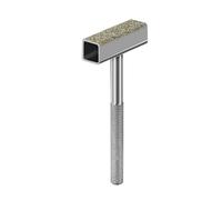 Meule de meulage commode en pierre en métal poignée antidérapante pour ébavurer remplacement outil de travail du métal accessoire