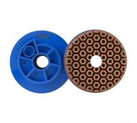 Meule de meulage de 10,2 cm pour utilisation humide avec verrouillage d'escargot, conçue pour travailler à angle droit et chanfreiner sur des surfaces en pierre (grain 800)