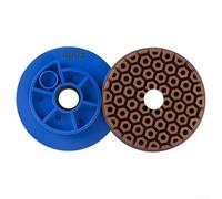 Meule de meulage de 10,2 cm pour utilisation humide avec verrouillage d'escargot, conçue pour travailler à angle droit et chanfrein sur des surfaces en pierre (grain 400)