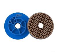 Meule de meulage de 10,2 cm pour utilisation humide avec verrouillage d'escargot, conçue pour travailler à angle droit et chanfreiner sur des surfaces en pierre (grain 3000)