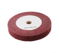 Meule de polissage en acier inoxydable de 10,2 cm à 30,5 cm, grain 320 en fibre de nylon non tissée, compatible avec les machines Foredom (150 mm)