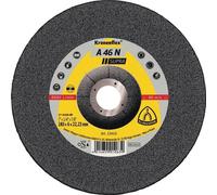 Meule d'ébarbage A 46 N Supra D125xS6mm courbé.alu.perçage.22,23mm KLINGSPOR