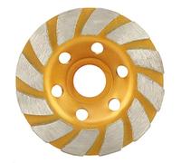 Meule diamantée, 100mm 3,9 pouces rond diamant segment meulage disque meule outil de coupe pour broyer diverses pierres, meules boisseaux