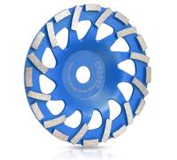 Meule diamantée 180 mm × 22,23 mm, disque abrasif pour béton, travaux de ponçage avec béton et matériaux de construction durs, granit, pierre naturelle, chape, plâtre, marbre (bleu)