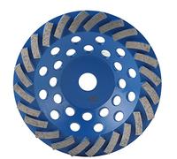 Meule diamantée 24 dents bleues pour poncer le béton, la pierre, le ciment, meuleuse d'angle