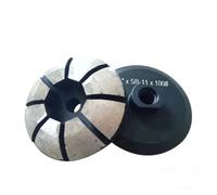 Meule Diamantée 4'' For Création De Coupes Creuses Et Convexes | Disques De Polissage For Béton Fritté, 100 Mm, 22,23/M14(22.23mm hole)